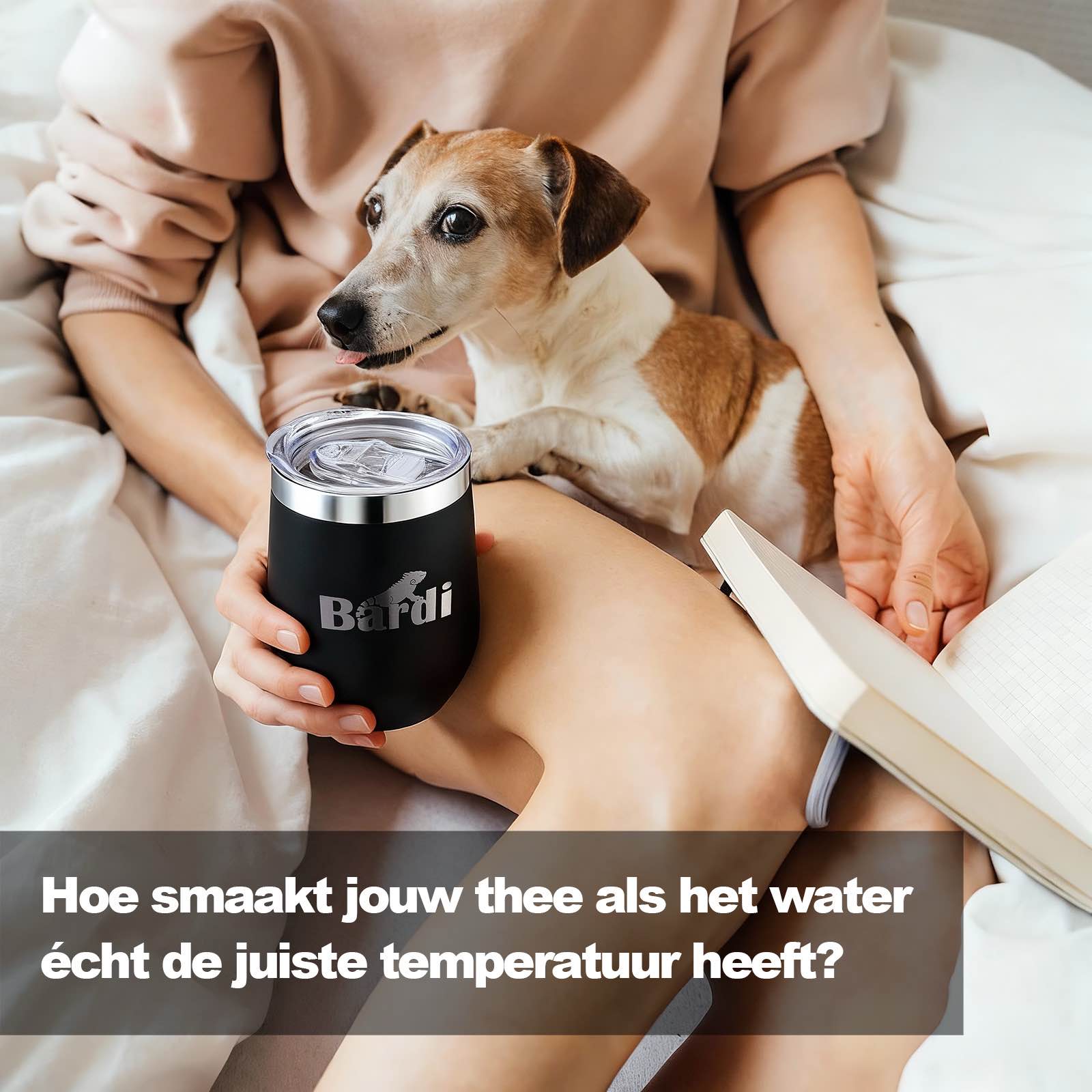 Bardi Heetwaterdispenser 2,6L set - incl. 3 thermoscups + onderzetter - instant-heating - 6 temperatuurstanden