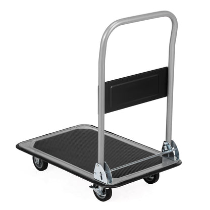 Packaway Professionele Opvouwbare Transportwagen 150 kg – Transportkar met Rem – Antislip Laadplatform – 4 Wielen