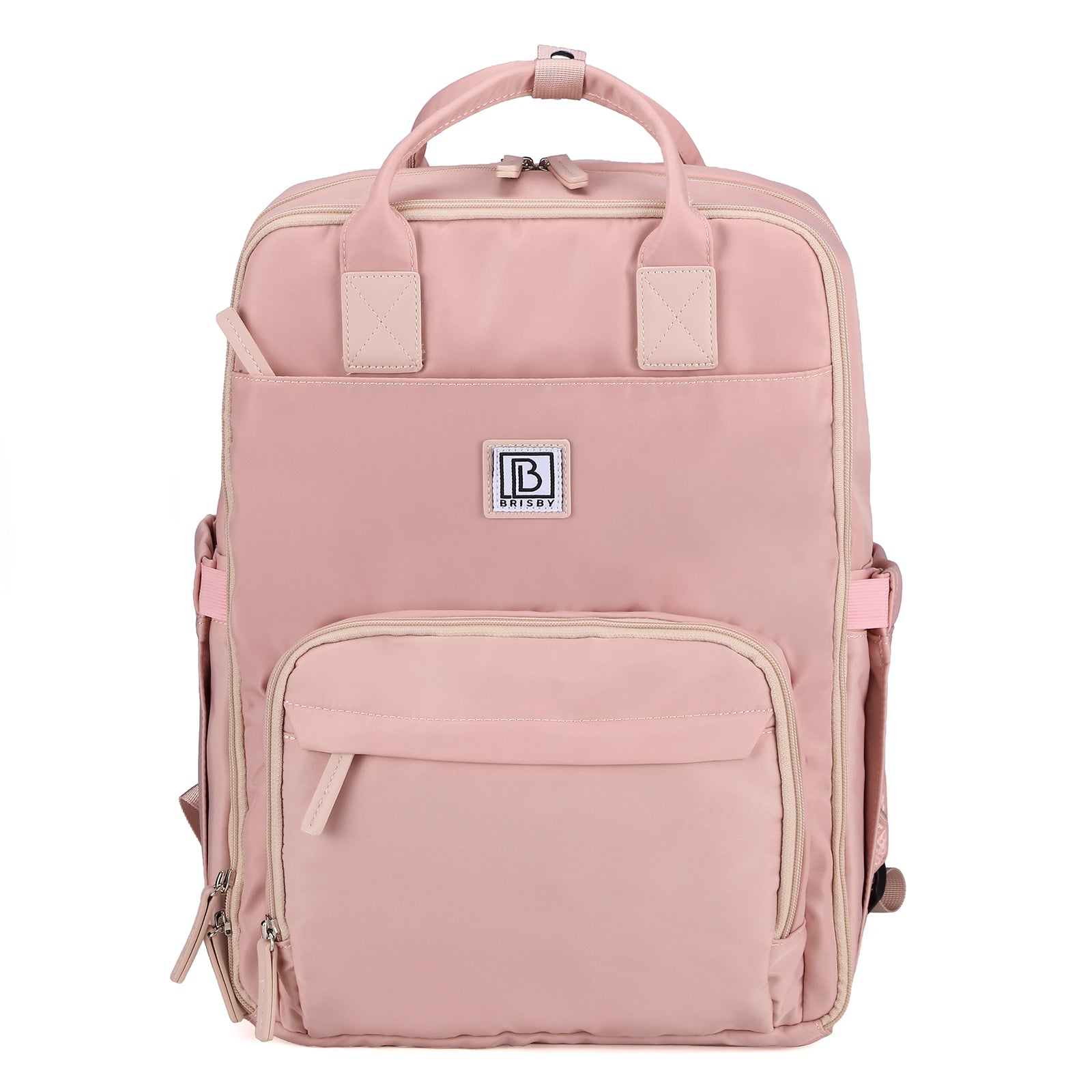 Brisby slijtvaste Luiertas – verzorgingstas – met buggymontage - Soft Pink
