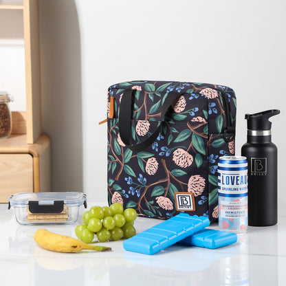 Brisby Koeltas Lunchtas 7L - Inclusief 2 Koelelementen & Schouderband -  Passion Flower