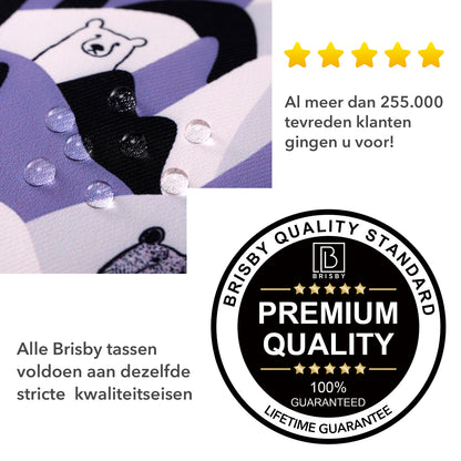 Brisby Koeltas & Lunchtas 2,5 Liter voor Kinderen - Inclusief Koelelement & Naamkaartje - Beertjes