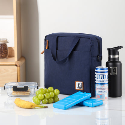 Brisby Koeltas Lunchtas 7L - Inclusief 2 Koelelementen & Schouderband - Blauw