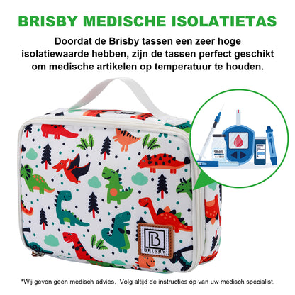 Koeltas 2,5L dinosaurus - 4-laags geïsoleerd - gratis koelelement