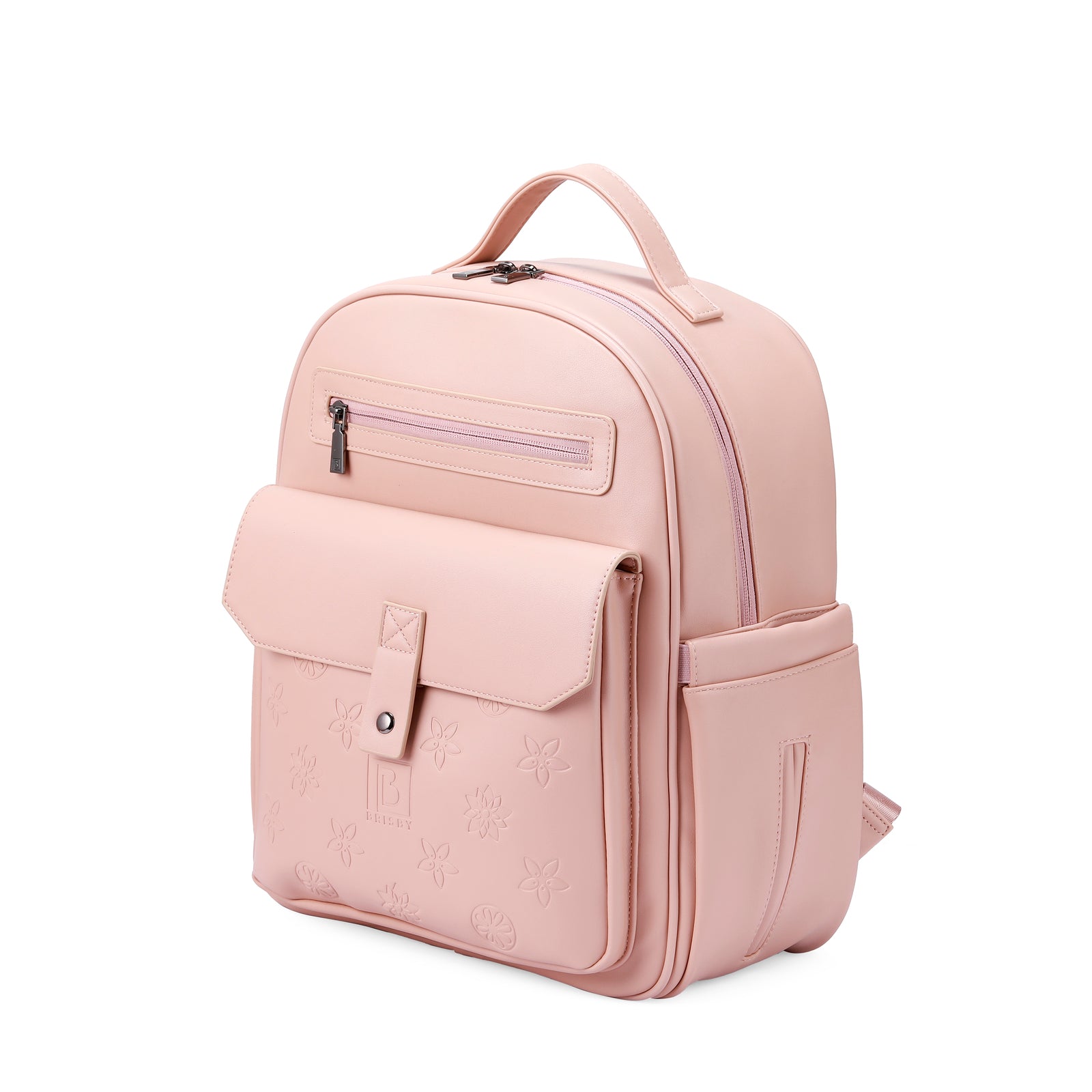 Venezia durable backpack pink - PU leather - 14 inch laptop compartment - water-repellent