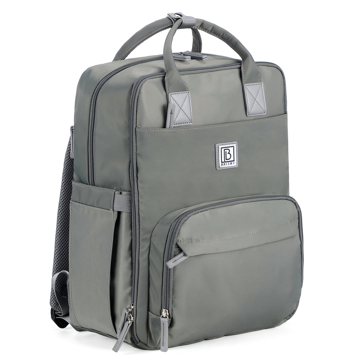 Brisby slijtvaste Luiertas – verzorgingstas – met buggymontage - Mist Green
