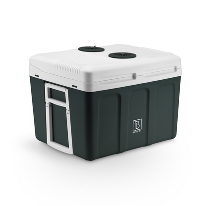Brisby Elektrische koelbox 40L + 8L zwart set - 12V/230V - incl. koelelementen