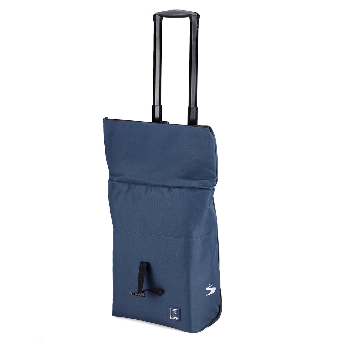 Fietstrolley Tas 2-in-1 Fietstas en Trolley Zwart 18-28L Laptopvak Verstelbare Hendel Bevestigingssysteem - Blauw