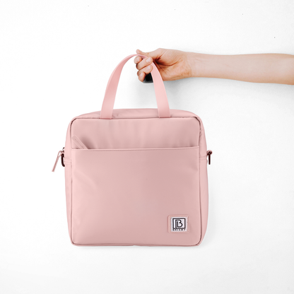 Brisby Koeltas 7L smooth pink - incl. 2 koelelementen, schouderband