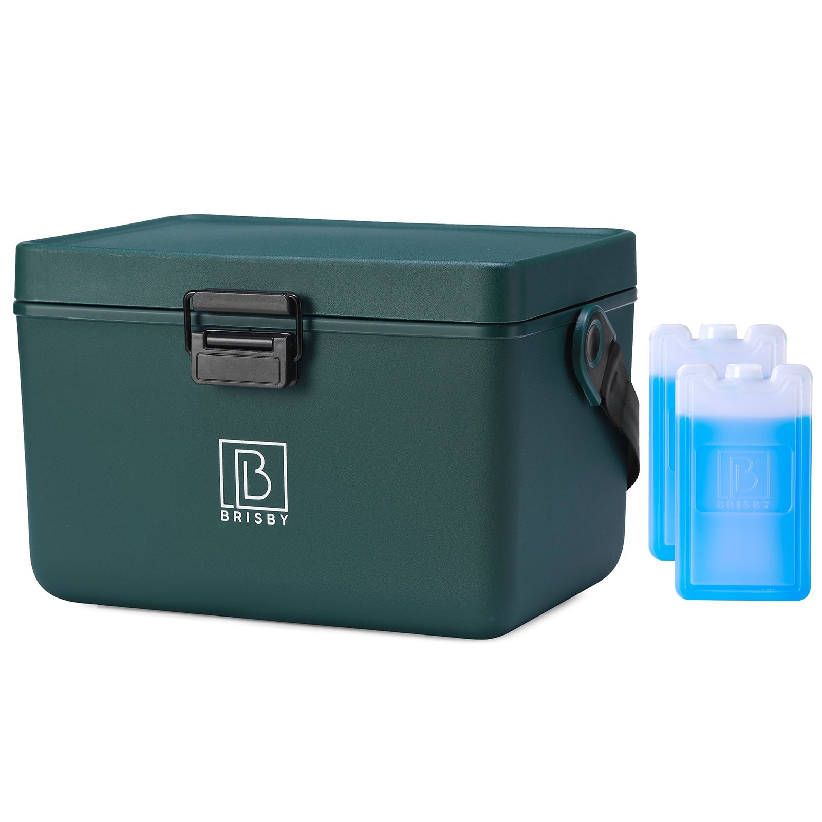 Koelbox 12L met draagband groen - dividers - snijplanken - tot maximaal 40 uur isolatie - incl. 2 koelelementen van 200ml