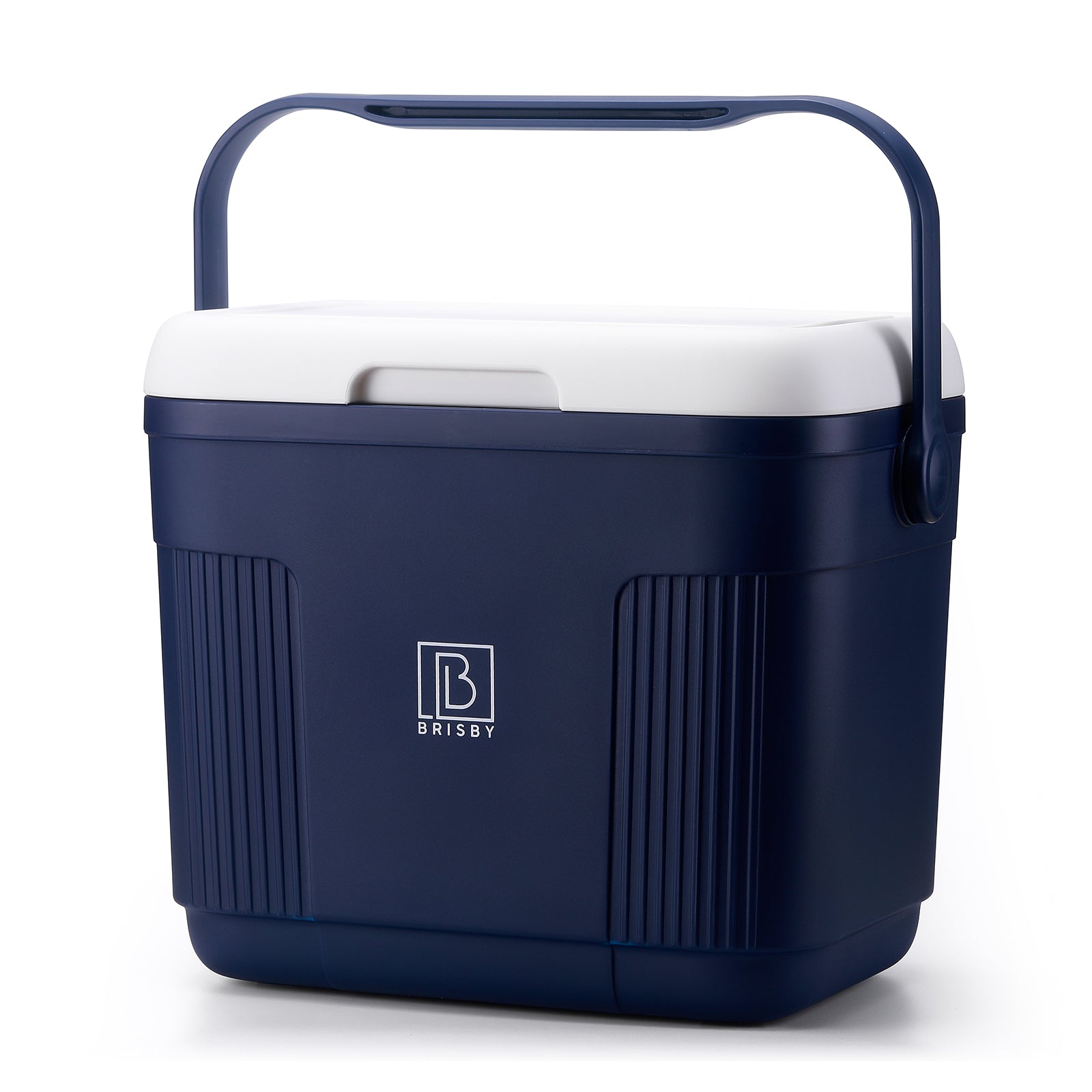 Brisby Koelbox 22L blauw + 2 thermosflessen 0,5L set -  incl. 4 koelelementen