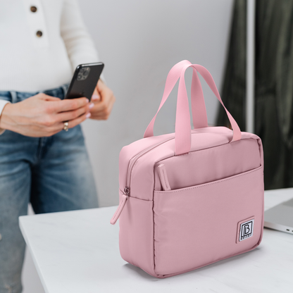 Brisby Koeltas 4L smooth pink - incl. koelelement