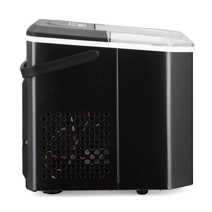 Bardi 1.3L Deluxe IJsblokjesmachine Square – IJsblokmaker Inclusief Luxe Thermosbeker en IJsschep – 9 Blokjes in 8 Minuten – RVS