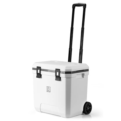 Koelbox trolley 36L wit - telescopisch handvat - incl. 4 koelelementen