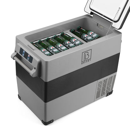 Compressor koelbox 49,5L - Dual zone - koelen en vriezen - 12V en 230V - incl. 2x 1,2L thermosbekers