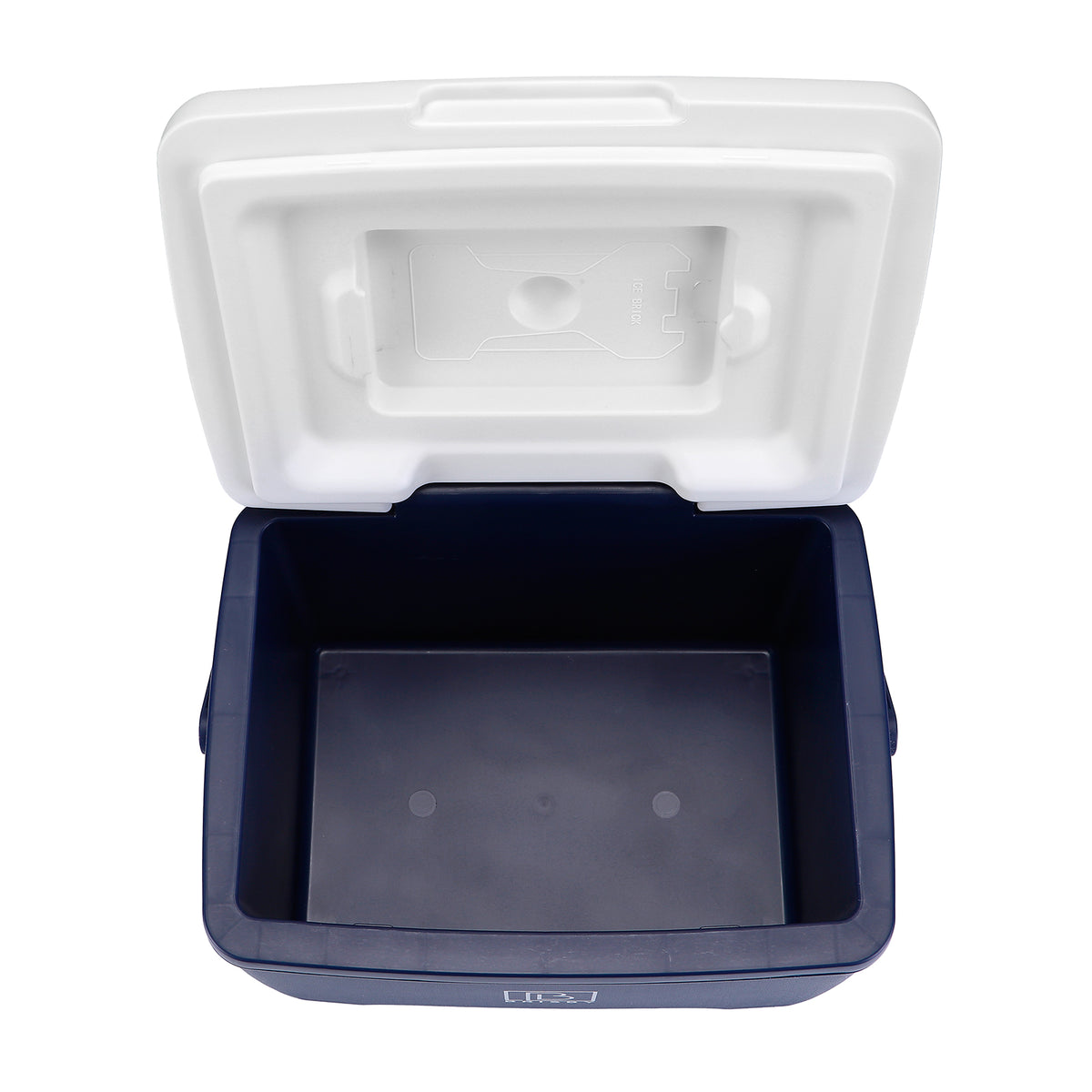 Brisby Koelbox - Frigobox - 8L - Blauw - Tot maximaal 40 uur isolatie - Incl. 2 dikke koelelementen van 450ml - Met koelelementen vergrendeld in deksel en Brisby 500ml Zwarte Dubbelwandige Thermosfles