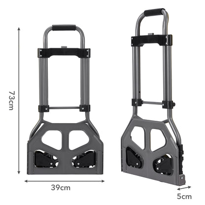 Packaway Steekwagen 75kg zwart - opvouwbaar