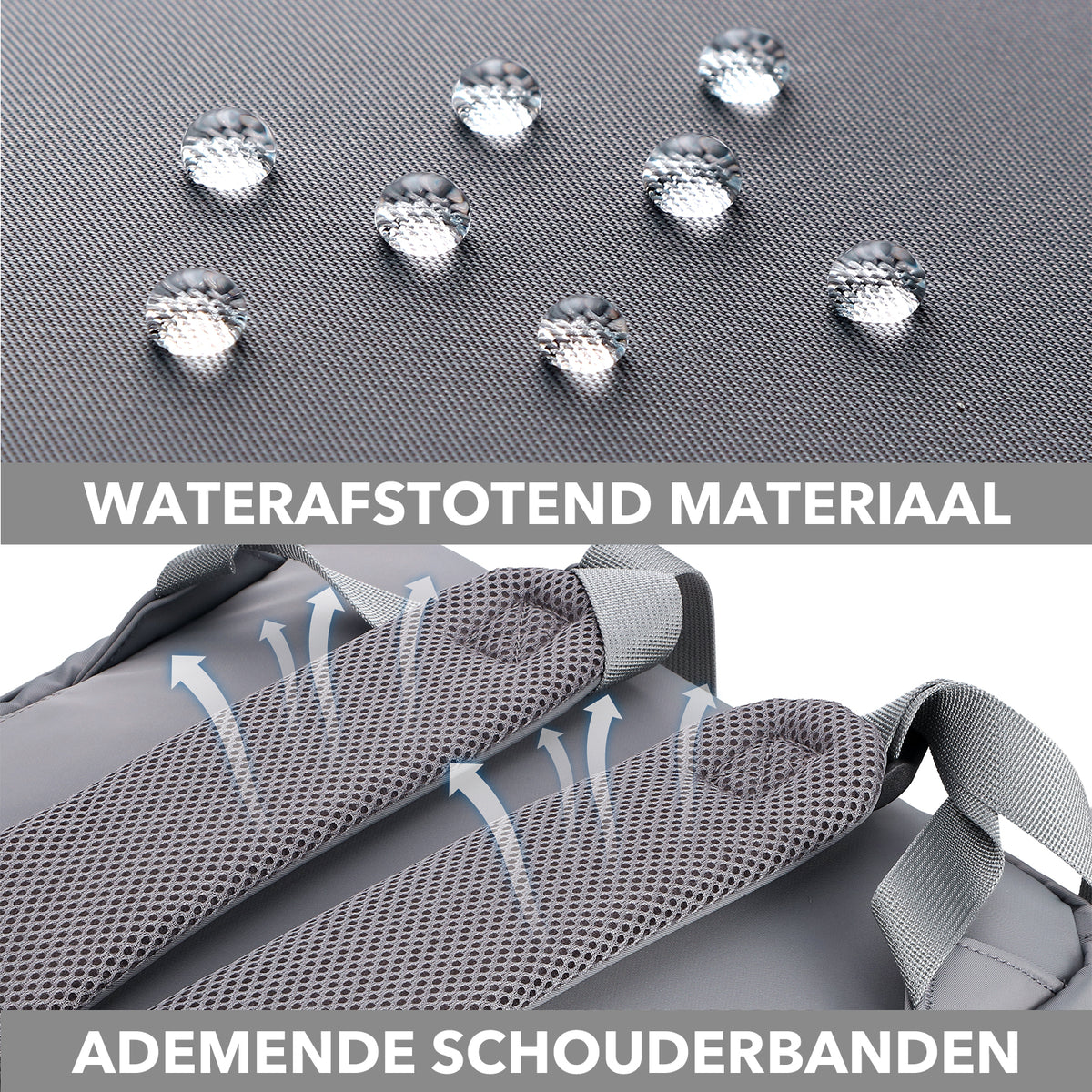 Brisby slijtvaste Luiertas – verzorgingstas – met buggymontage - Bluishgrey