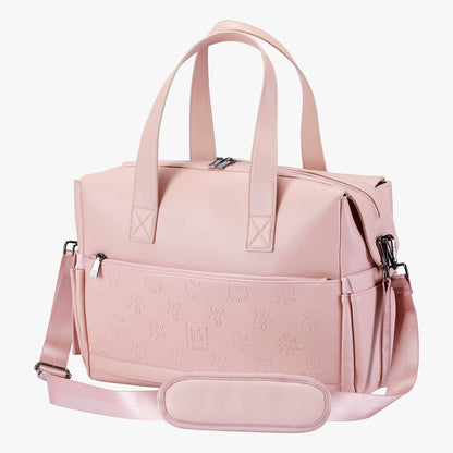 Brisby Luiertas weekendtas Venezia roze - incl. koeltas, verschoningsmat