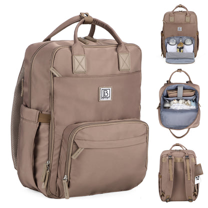 Brisby slijtvaste Luiertas – verzorgingstas – met buggymontage - Rose Gold