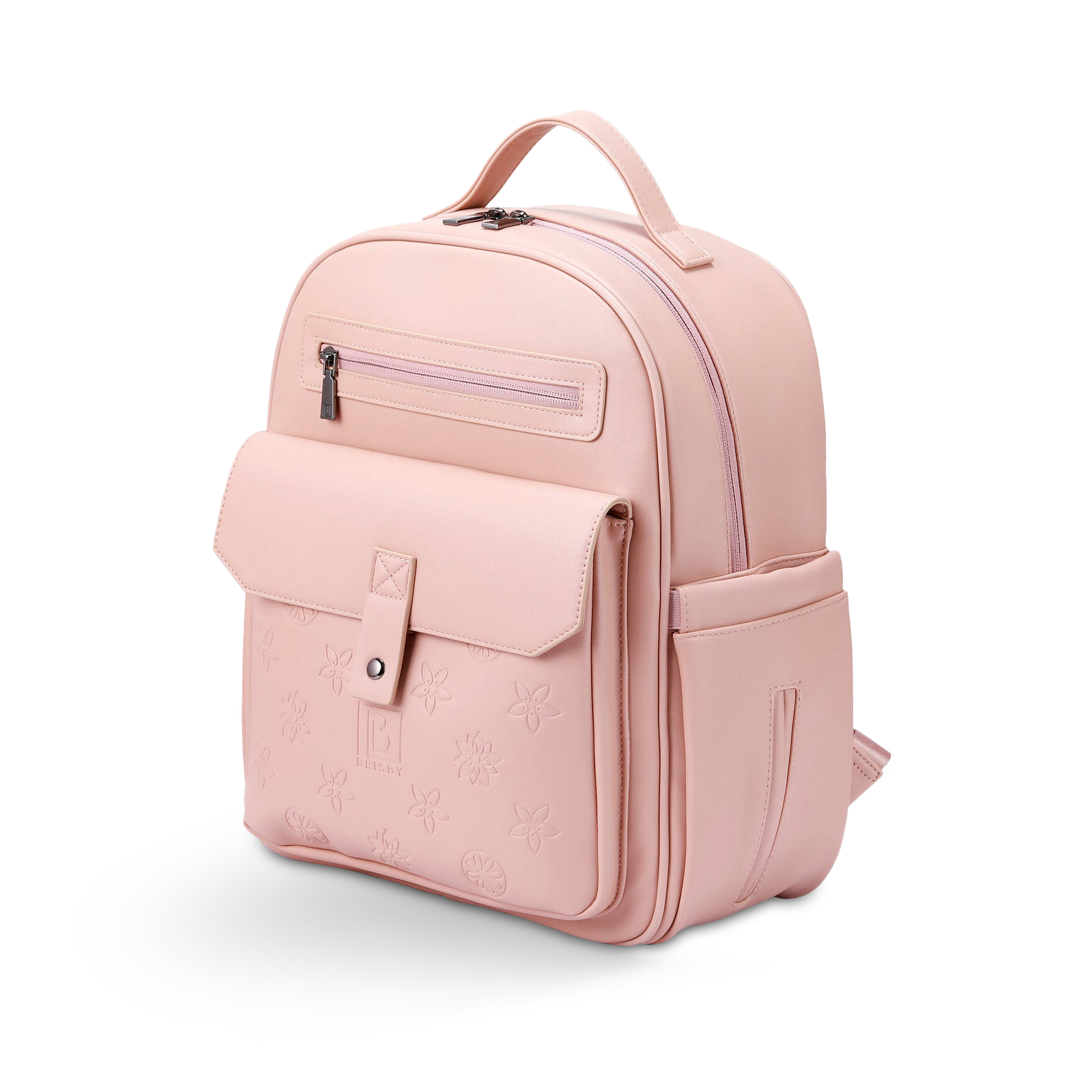 Venezia durable backpack pink - PU leather - 14 inch laptop compartment - water-repellent