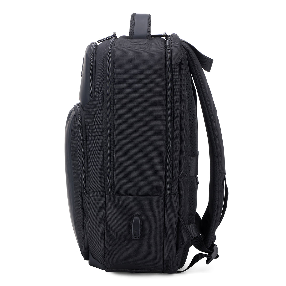 Brisby Rugzak Pro 1 – Laptoprugzak tot 15,7 inch voor Werk, School en Reizen – Waterafstotend – Met Tabletvak, Antidiefstalvak en Trolleysleeve - Zwart