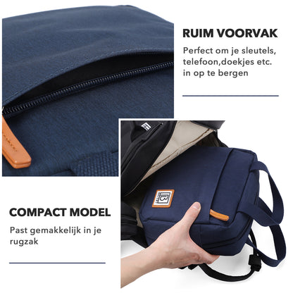 Brisby Koeltas Lunchtas 4L - Waterafstotend - Geïsoleerde Kolftas - Inclusief Koelelement - Blauw