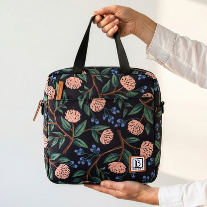 Brisby Koeltas Lunchtas 7L - Inclusief 2 Koelelementen & Schouderband -  Passion Flower
