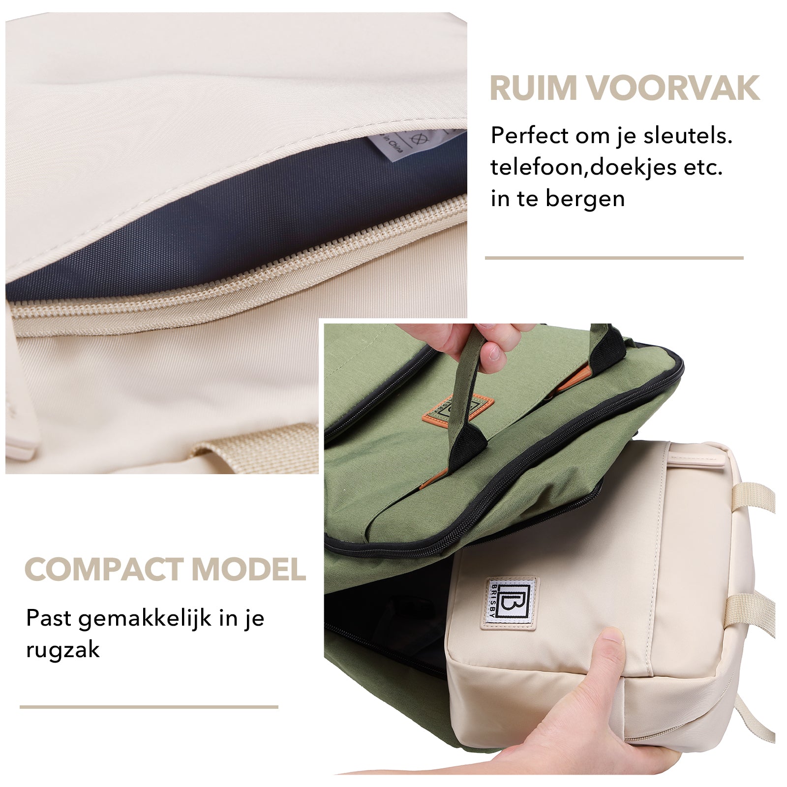 Brisby Koeltas Lunchtas 4L - Waterafstotend - Geïsoleerde Kolftas - Inclusief Koelelement - Smooth Champagne