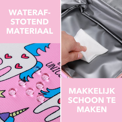 Brisby Koeltas & Lunchtas 2,5 Liter voor Kinderen - Inclusief Koelelement & Naamkaartje - Eenhoorn - Unicorn