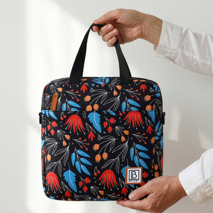 Brisby Koeltas Lunchtas 7L - Inclusief 2 Koelelementen & Schouderband - Night Flower
