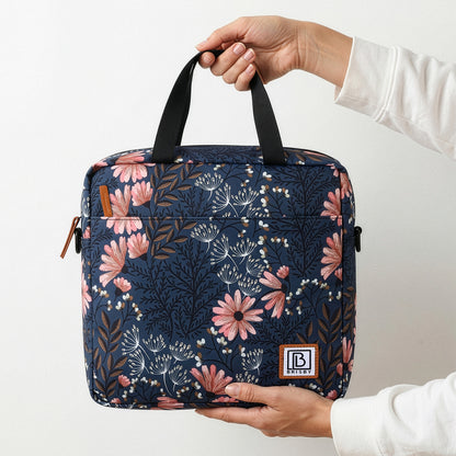 Brisby Koeltas Lunchtas 7L - Inclusief 2 Koelelementen & Schouderband - Japanese Flower