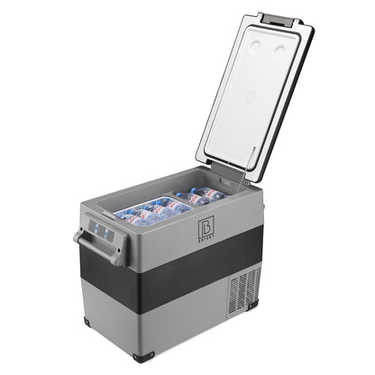 Compressor koelbox 49,5L - Dual zone - koelen en vriezen - 12V en 230V - incl. 2x 1,2L thermosbekers