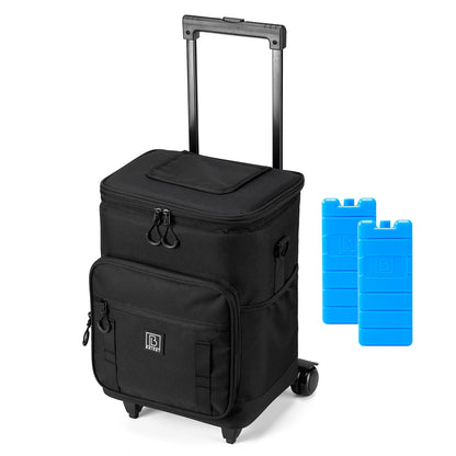 Brisby Boodschappentrolley 32L zwart - incl. koelvak, koelelementen