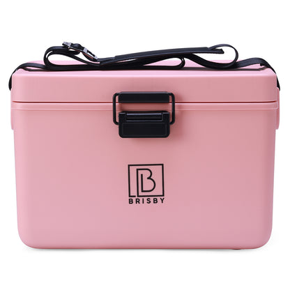 Koelbox 12L met draagband roze - dividers - snijplanken - tot maximaal 40 uur isolatie - incl. 2 koelelementen van 200ml