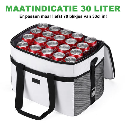 Packaway Koeltas 30L wit - incl. 4 koelelementen, draagband