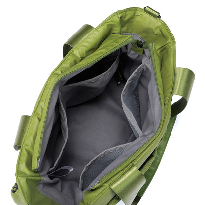 Florence diaper bag 17L green - shoulder bag, care bag - hard-wearing - incl. cool bag, changing mat and stroller hooks - nylon