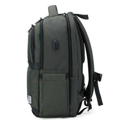 Brisby Rugzak Pro 2 – Laptoprugzak tot 15,7 inch voor Werk, School en Reizen – Waterafstotend – Met Tabletvak, Antidiefstalvak en Trolleysleeve – Groen