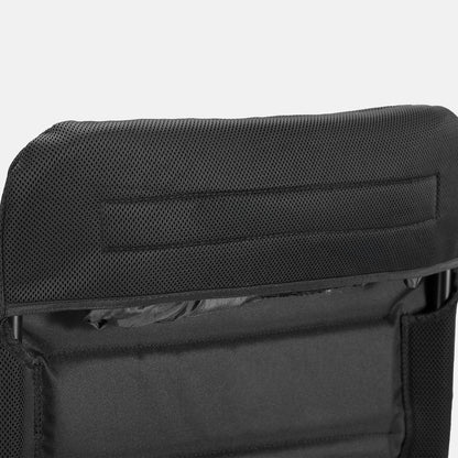 6-delige luxe campingstoelen set - 7 standen - 120 kg draagvermogen - lichtgewicht - zwart