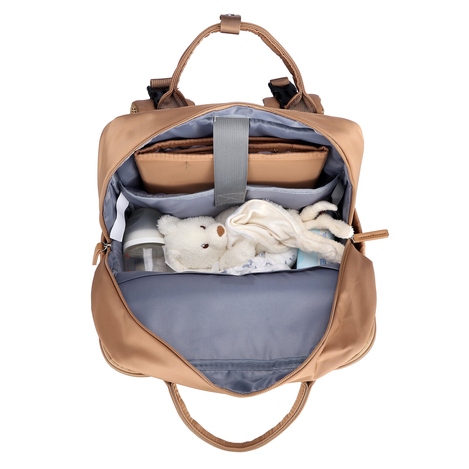 Brisby slijtvaste Luiertas – verzorgingstas – met buggymontage - True Terracotta