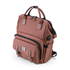 Stayopen luiertas roodbruin - Verzorgingstas - stay-open frame - USB oplaadfunctie - incl. buggymontage en verschoonmat