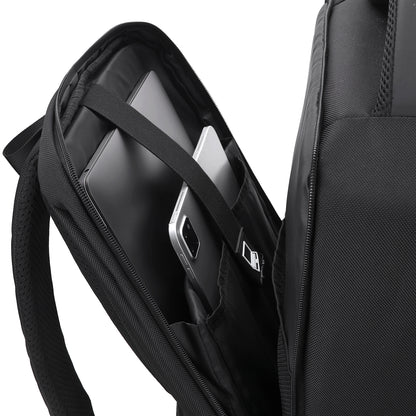 Brisby Rugzak Pro 1 – Laptoprugzak tot 15,7 inch voor Werk, School en Reizen – Waterafstotend – Met Tabletvak, Antidiefstalvak en Trolleysleeve - Zwart