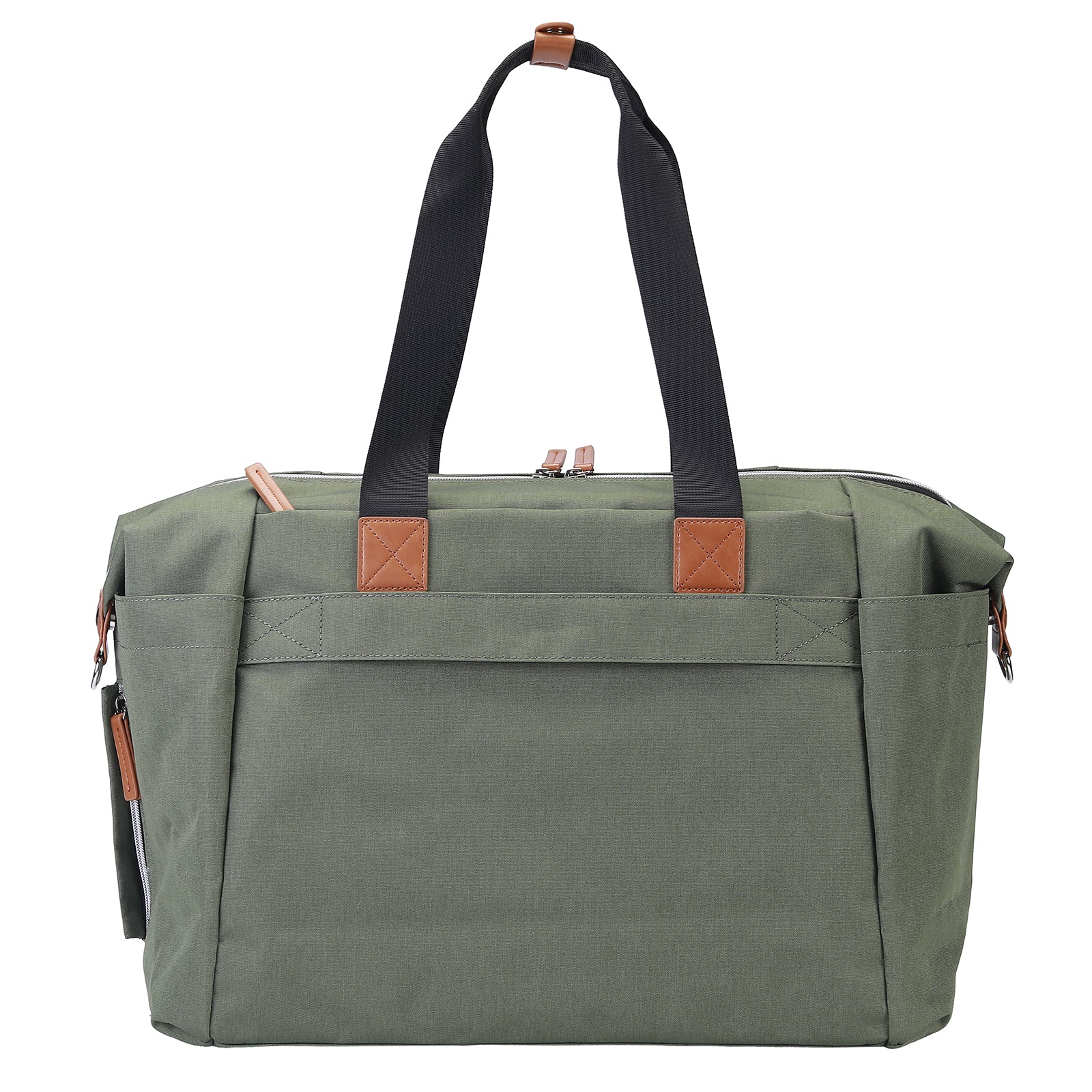 Brisby Luiertas duffel groen - incl. verschoonmat, isoleervakken en speenhouder