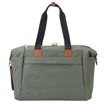Brisby Luiertas duffel groen - incl. verschoonmat, isoleervakken en speenhouder