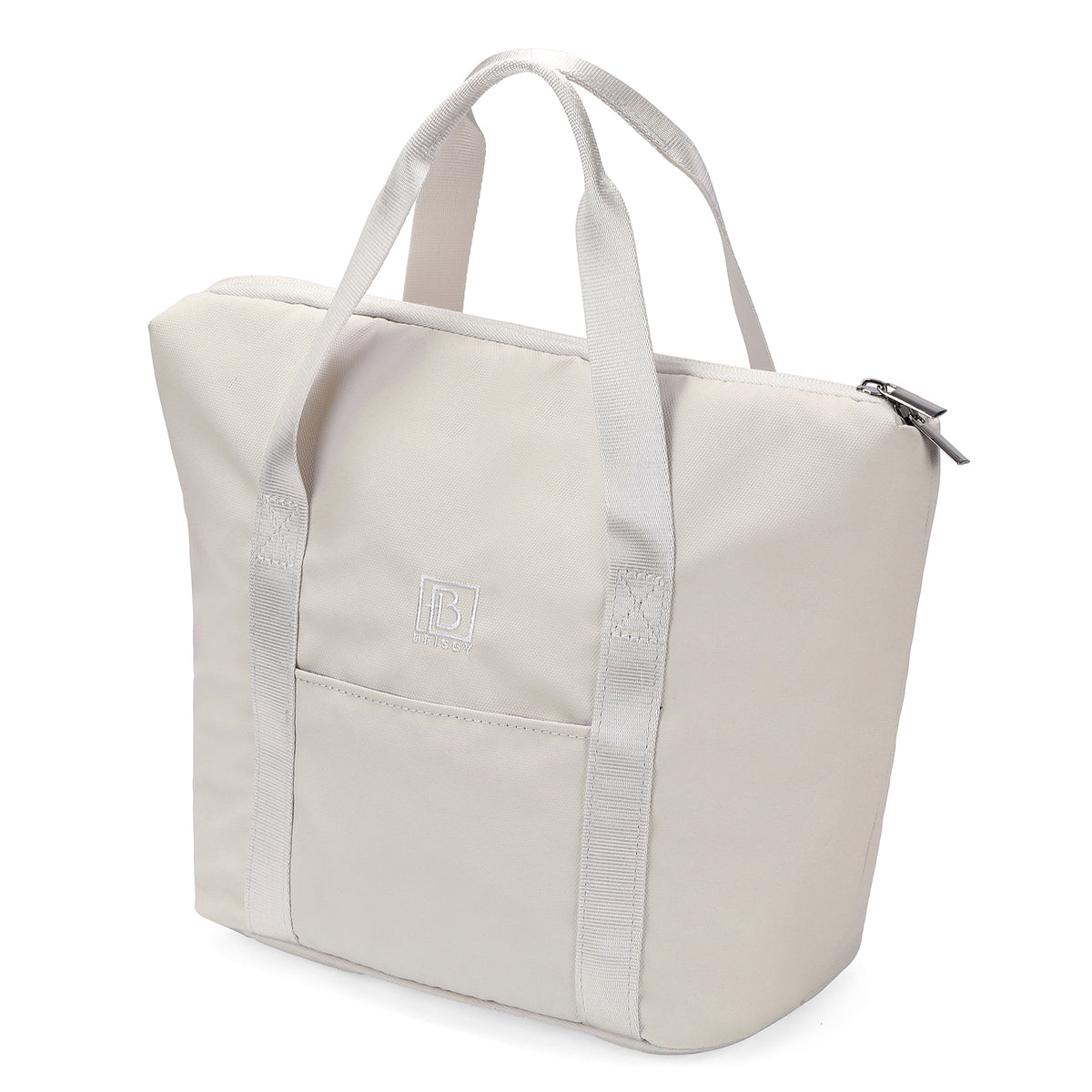 Brisby Koeltas Lunchtas 9L – 4-Laags Geïsoleerd – Inclusief 2 Koelelementen – Waterafstotend – Voor Werk, School & Onderweg - Crème