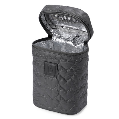 Florence diaper bag 17L grey - shoulder bag, changing bag - hard-wearing - incl. cool bag, changing mat and pram hooks - nylon