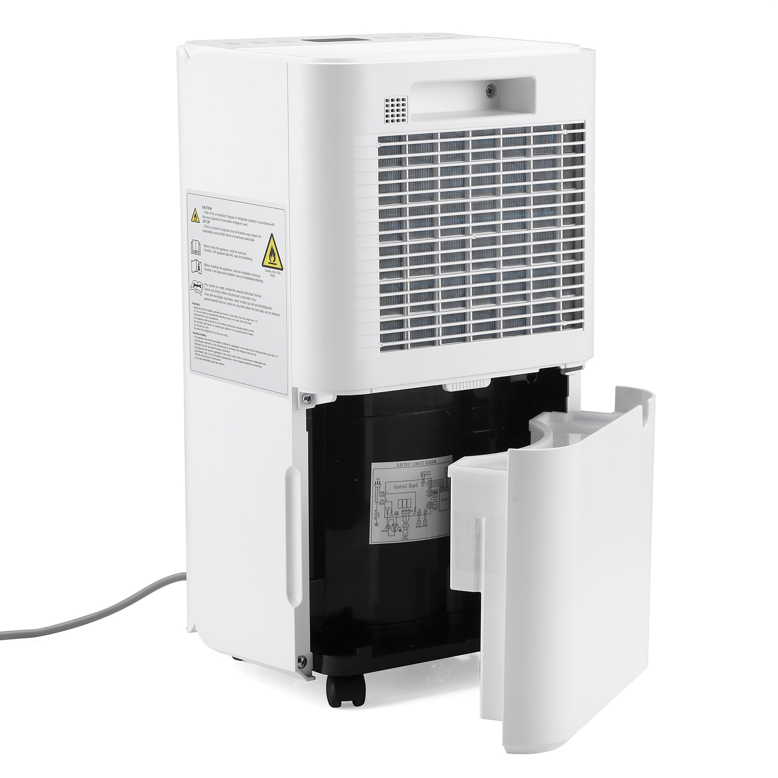 Dryconic Luchtontvochtiger 12L - automatische vochtregeling - 2,1L tank - drainage optie - stil & energiezuinig