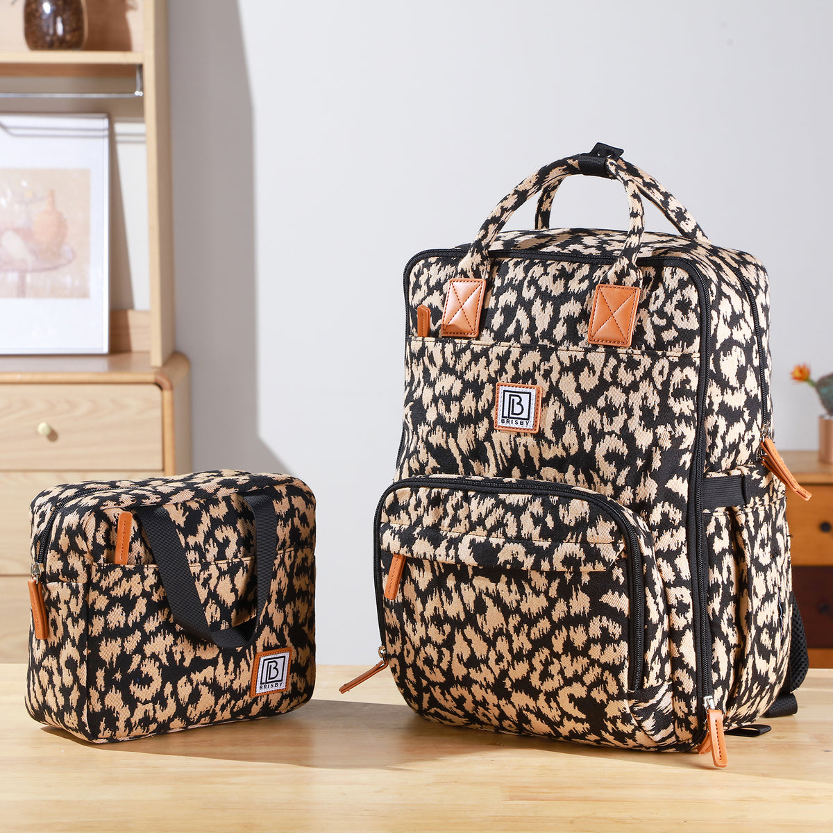 Brisby Luiertas Original - Leo - Kinderrugzak - 1.5L kinderlunchtas Giraffe