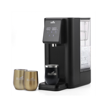Bardi Heetwaterdispenser 2,6L set - incl. 3 thermoscups + onderzetter - instant-heating - 6 temperatuurstanden