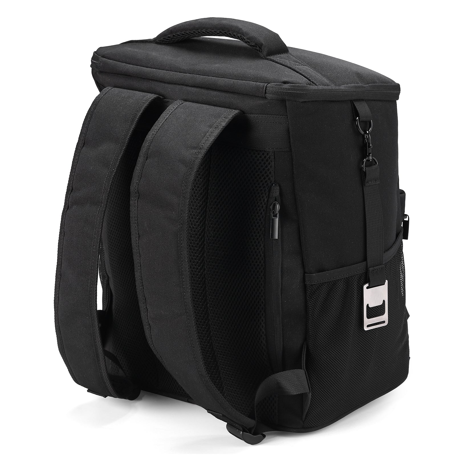 Packaway Koeltas rugzak 25L zwart - incl. 2  koelelementen, flessenopener