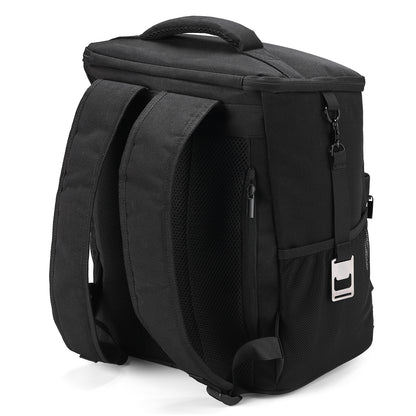 Packaway Koeltas rugzak 25L zwart - incl. 2  koelelementen, flessenopener